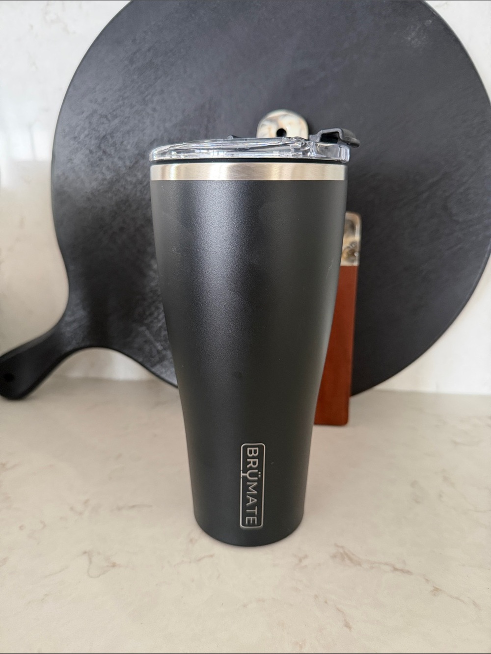 Brumate Toddy XL 32oz Black Insulated Travel Mug with Handle